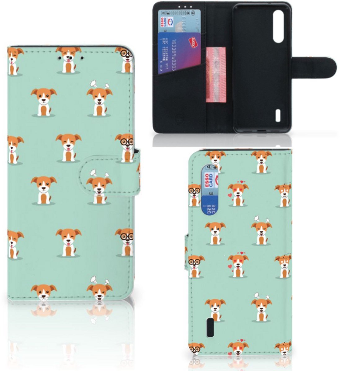 Xiaomi Mi 9 Lite Telefoonhoesje met Pasjes Pups