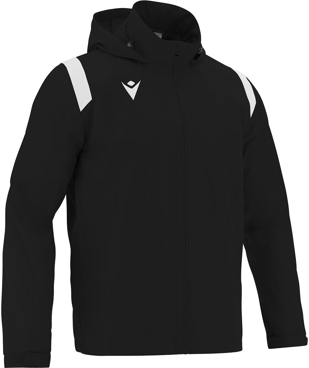 Macron Saransk Windbreaker Heren - Zwart / Wit | Maat: XL