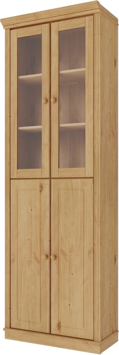 Notio Living Anita- Boekenkast 2 Glass2 Wooddoors SW Stain wax