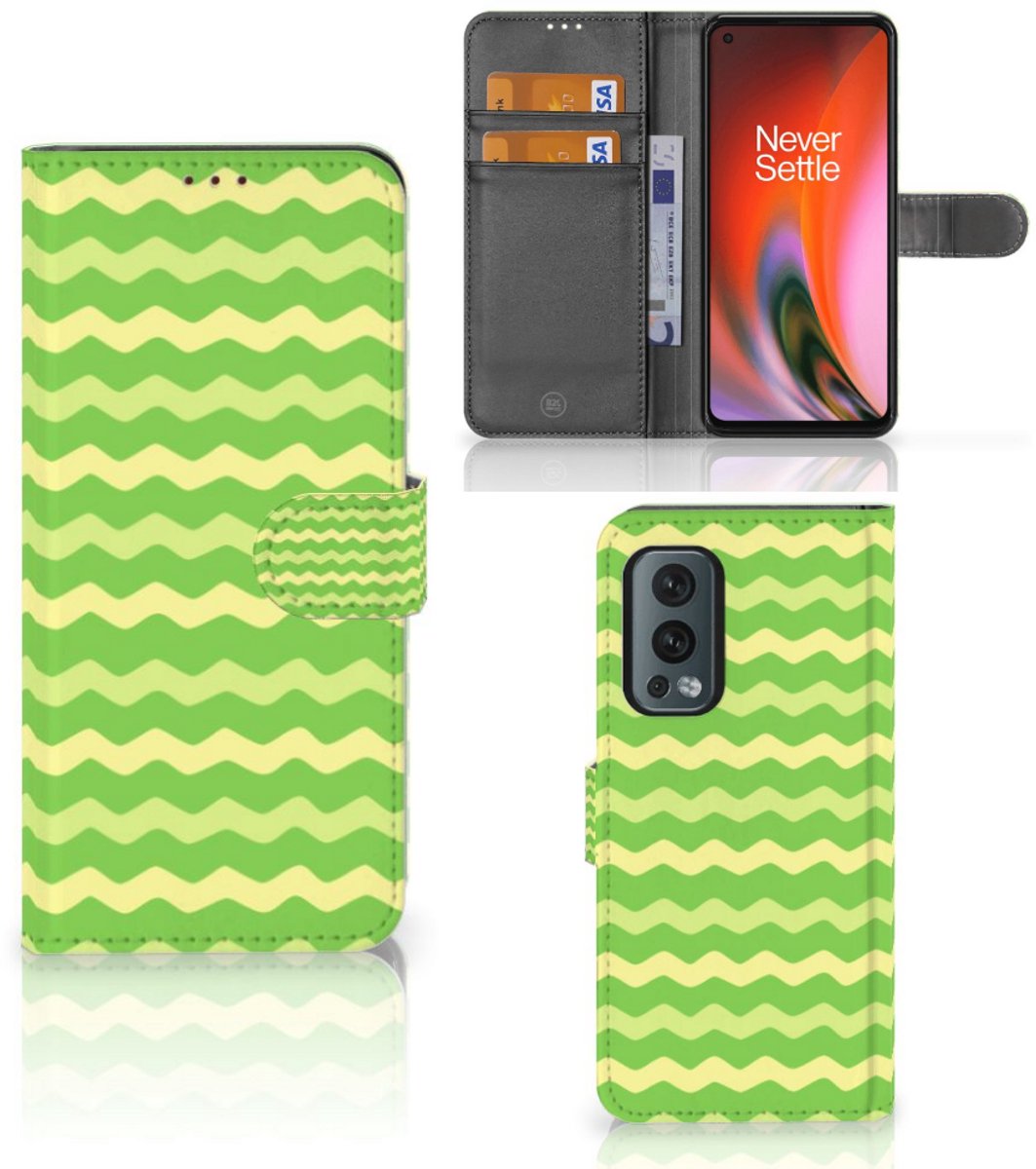 OnePlus Nord 2 5G Telefoon Hoesje Waves Green