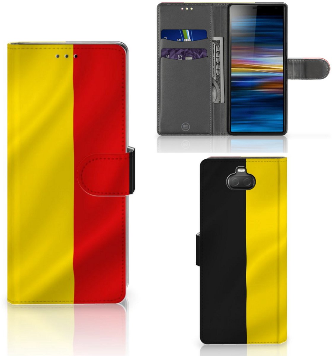 Sony Xperia 10 Bookstyle Case Belgische Vlag