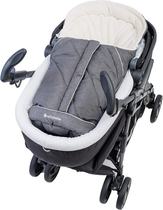 Altabebe AL2003P-49 winter footmuff Alpin collection for baby shell, navy, blue — afbeelding 4