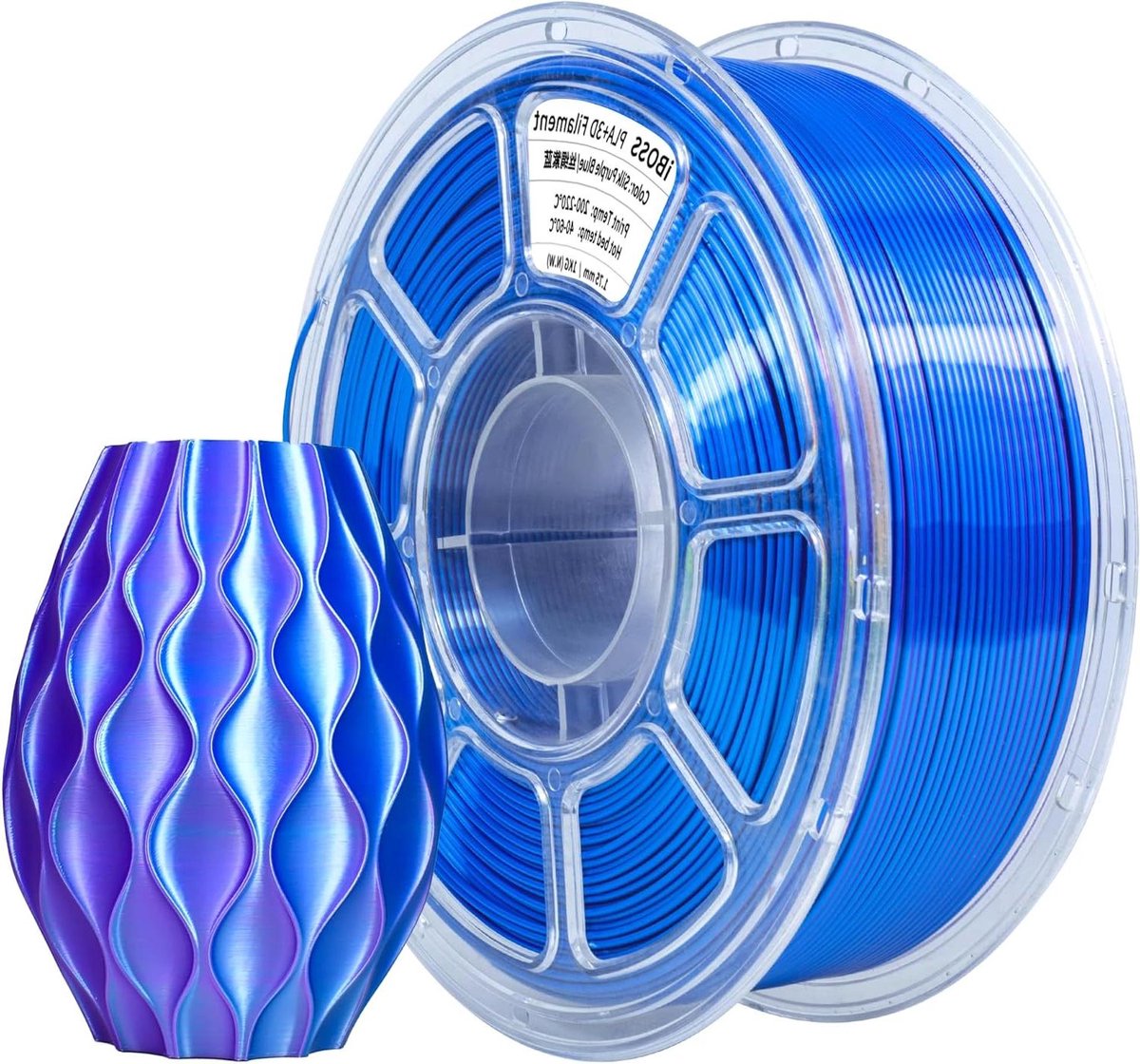 PLA+ Zijde Filament - 3D Printer Draad - 3D Prints Maken - Tweekleurig Effect - 1 kg 1.75 mm