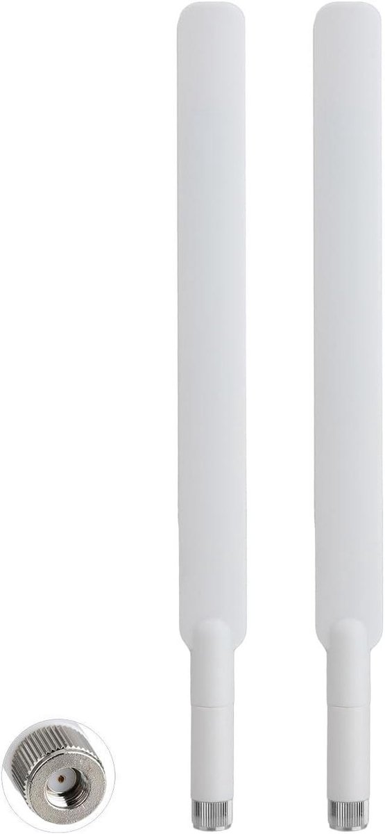 WLAN Antenne - Wifi Antenne Router - Signaal Versterken - Dual-band Ondersteuning - 8 dBi - Wit