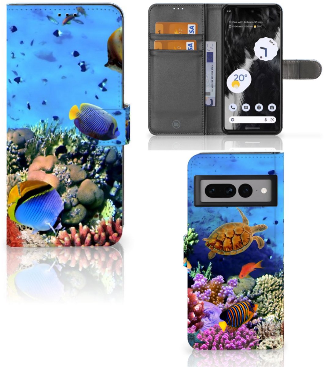 Google Pixel 7 Pro Telefoonhoesje met Pasjes Vissen