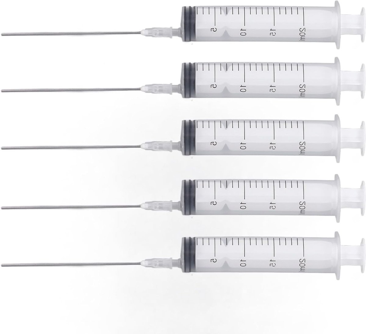 Navultool Kit voor Printercartridges met 20 Ml Spuit en 5 Stuks 10 Cm Naalden, Herbruikbaar en Geschikt voor Kantoorprinten en Thuisgebruik