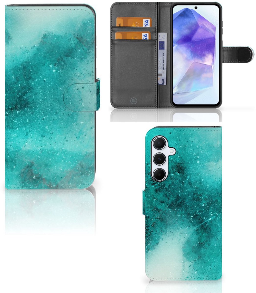 Hoesje Samsung Galaxy A55 Painting Blue