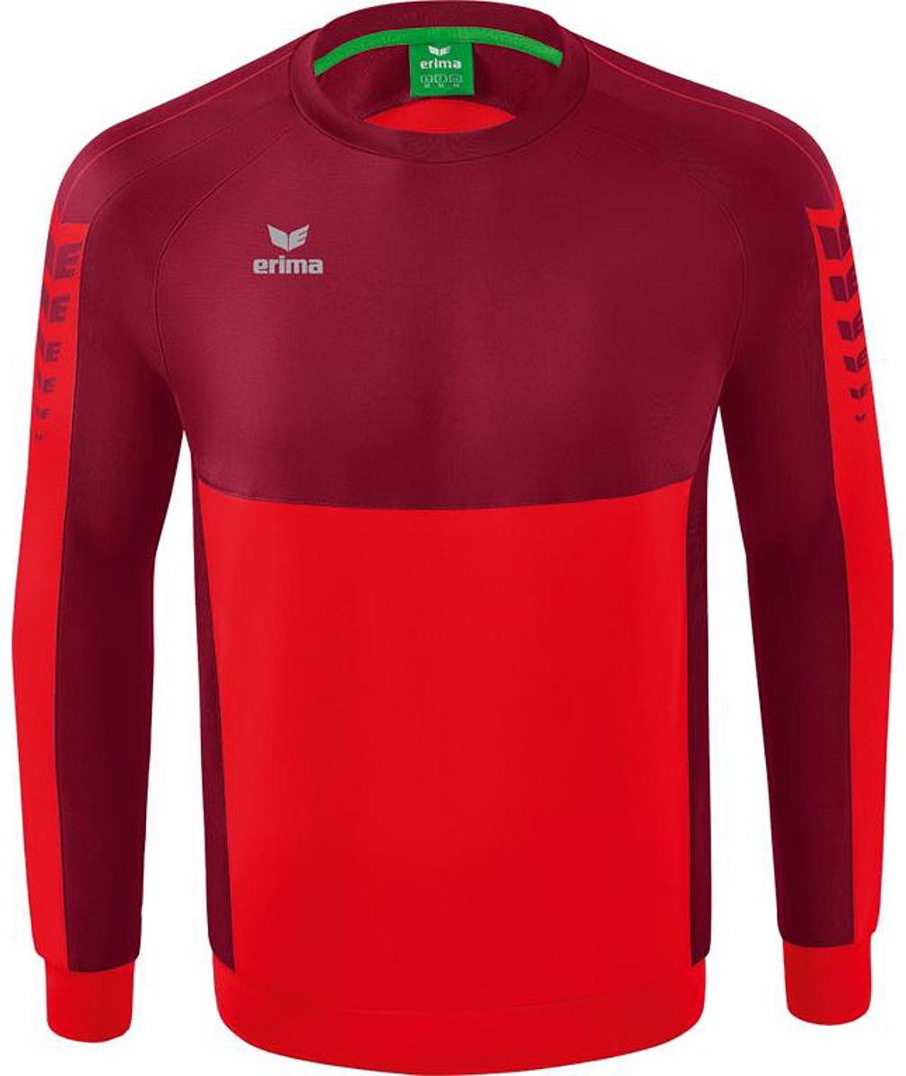 Erima Six Wings Sweatshirt Kinderen - Rood / Bordeaux | Maat: 152