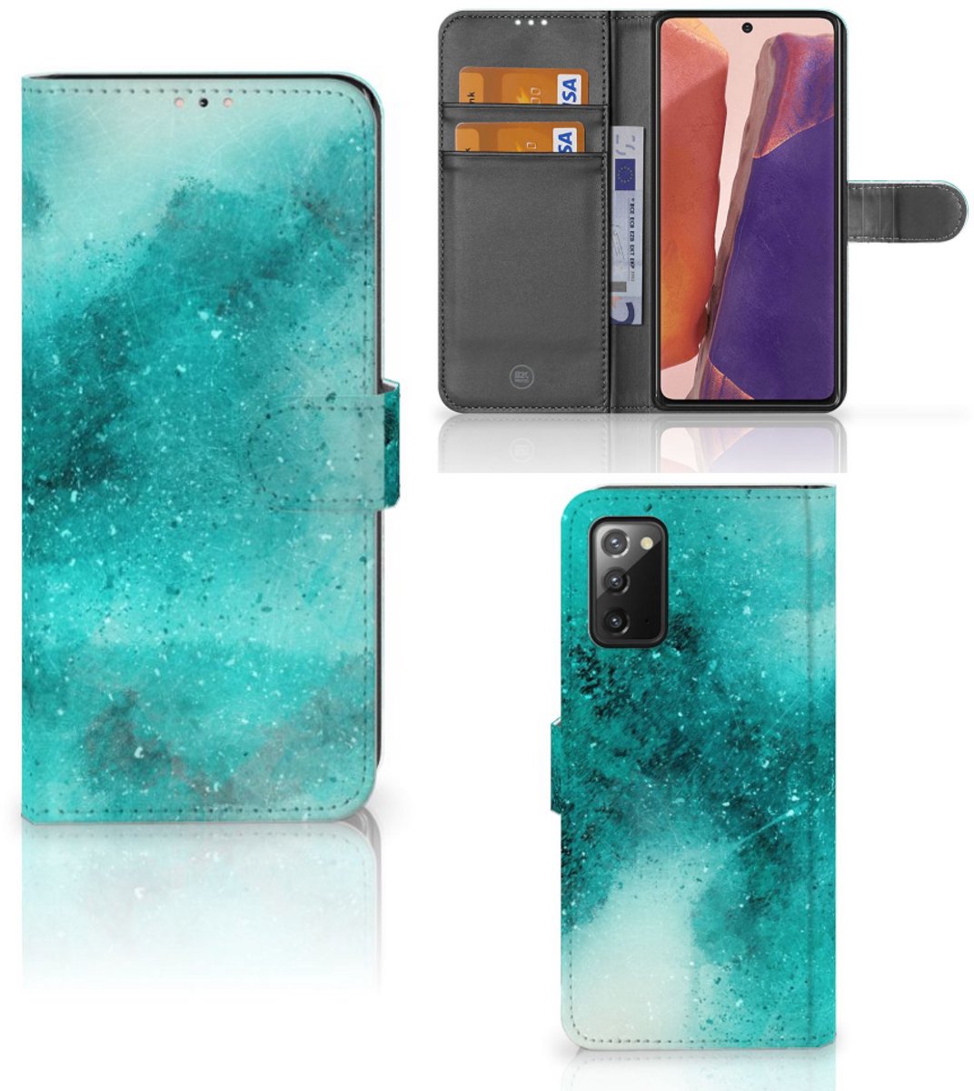 Hoesje Samsung Galaxy Note 20 Painting Blue