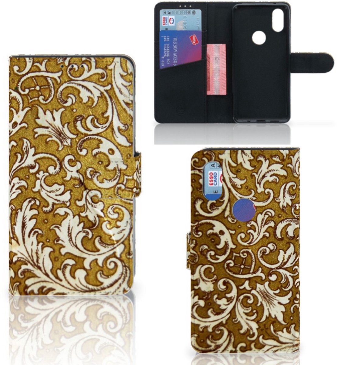 Wallet Case Xiaomi Mi Mix 2s Barok Goud