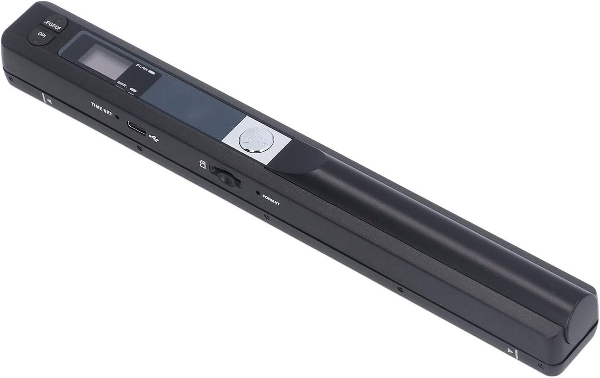 Draagbare Documentscanner - Handscanner A4 - Documenten Scannen - Hoge Resolutie 900 DPI - Compact Formaat - Zwart