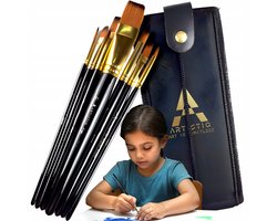 ARTISTIQ Professionele Serie - Pinselset - 7 Stuks - Voor Acrylverf - In Etui