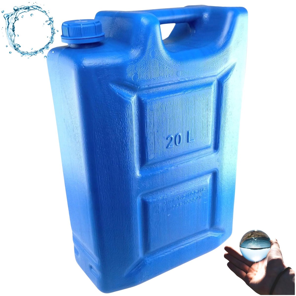 Anwicar Jerrycan voor Water - 20 L - Watercontainer - Camping Watertank - Blauw