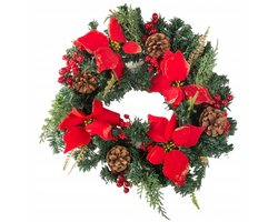 Hangzhou A Link Star - Kersthanger - Decoratieve Krans - Deurhanger - 30cm
