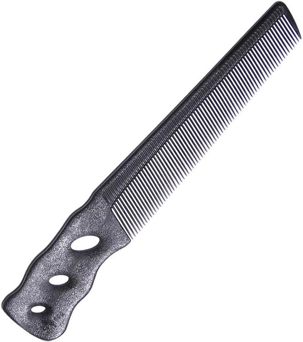 Flexibele Carbon Kam - Haarkam Stylingkam - Professioneel Haar Stylen - Hittebestendig Materiaal - 16.6 cm - Zwart