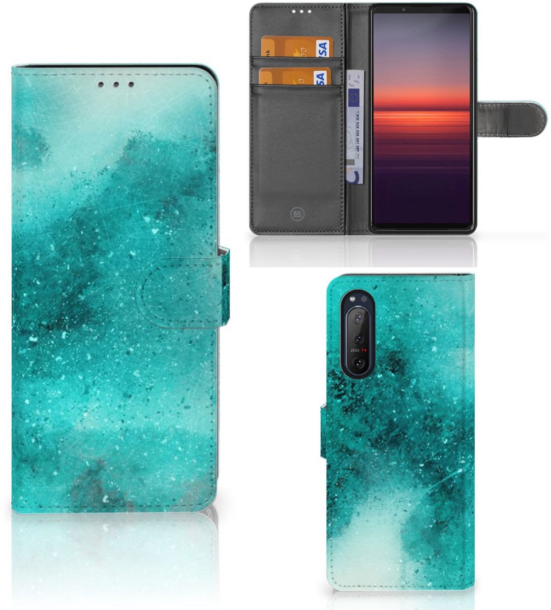 Hoesje Sony Xperia 5II Painting Blue