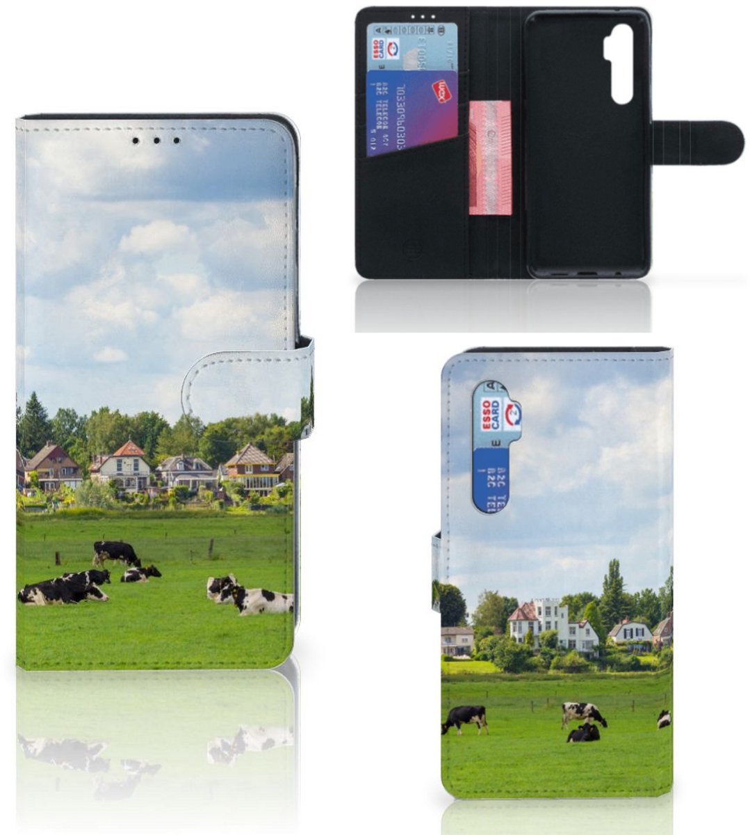 Xiaomi Mi Note 10 Lite Telefoonhoesje met Pasjes Koeien