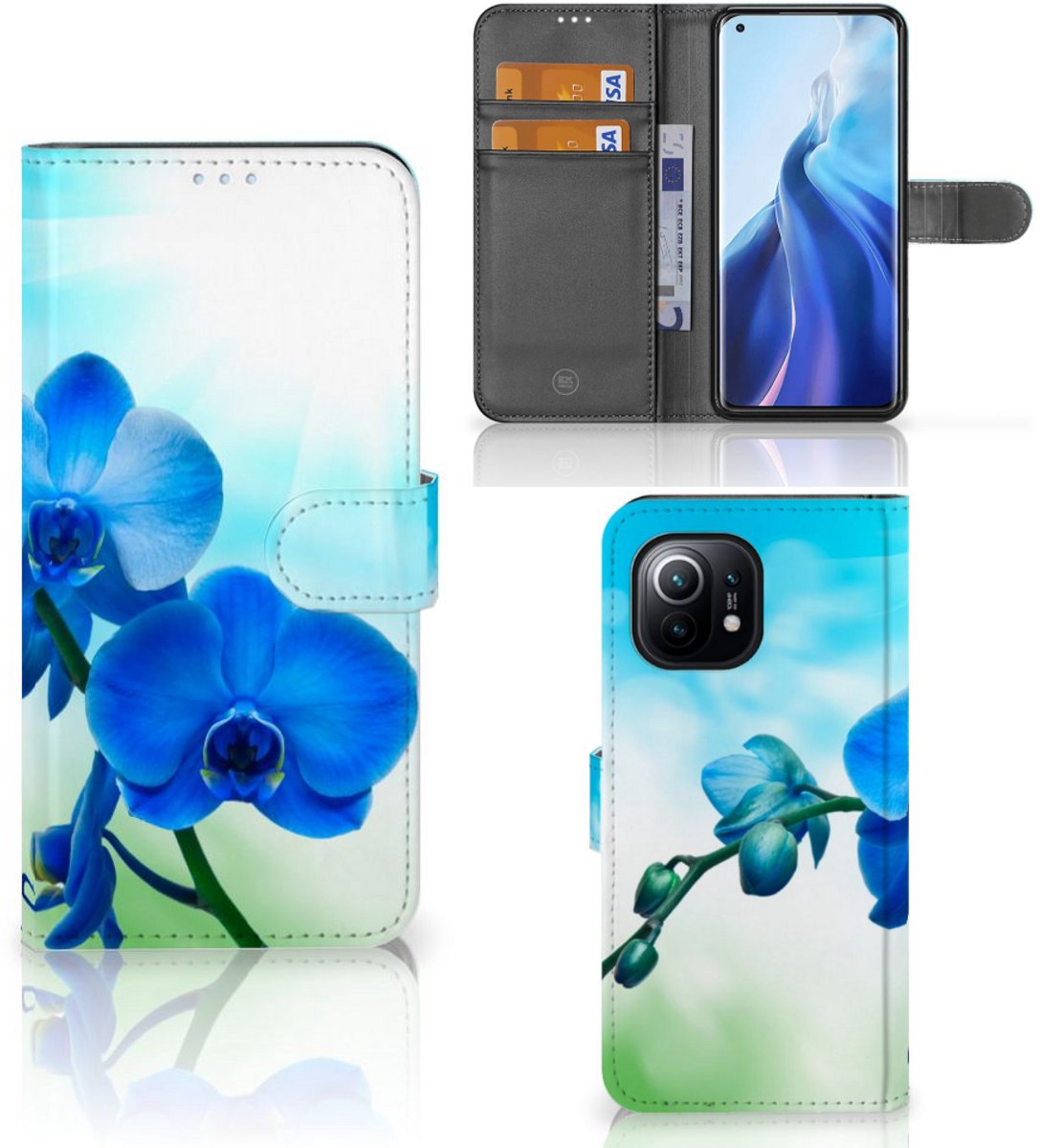Xiaomi Mi 11 Hoesje Orchidee Blauw - Cadeau voor je Moeder