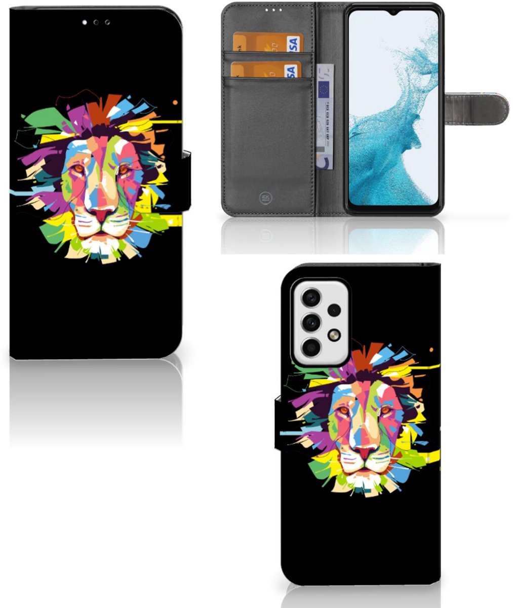 Samsung Galaxy A23 Leuk Hoesje Lion Color