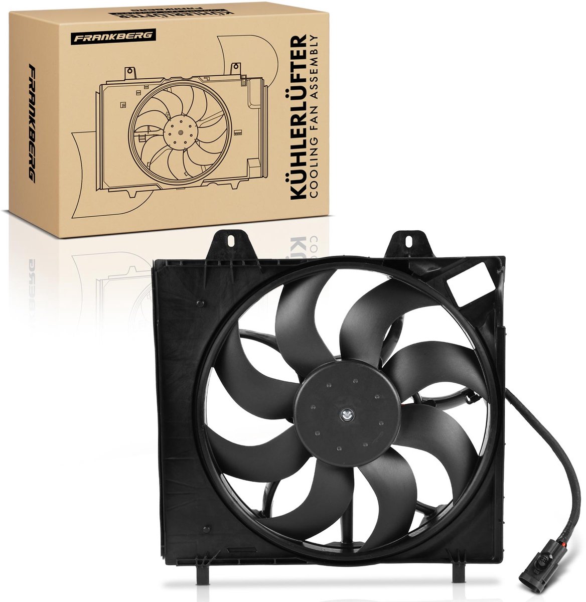 Frankberg 1x Motorkoeler Enkelvoudige ventilator