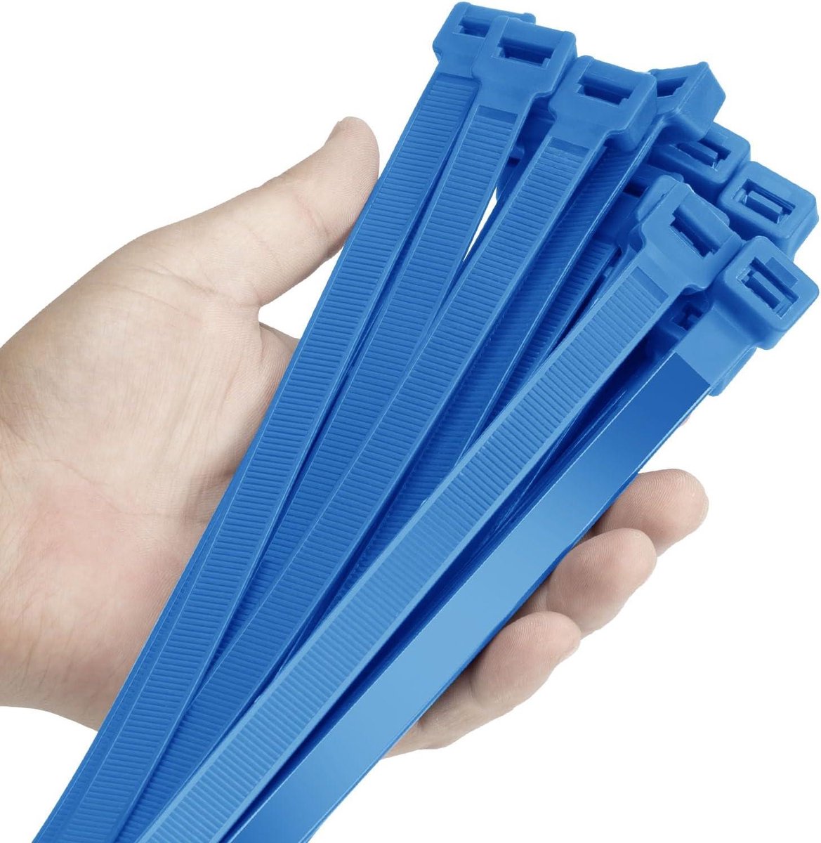 Sterke Kabelbinders - Ritssluitingen Banden - Zwaar Gebruik - UV-bestendig - 60 cm 50 stuks - Blauw