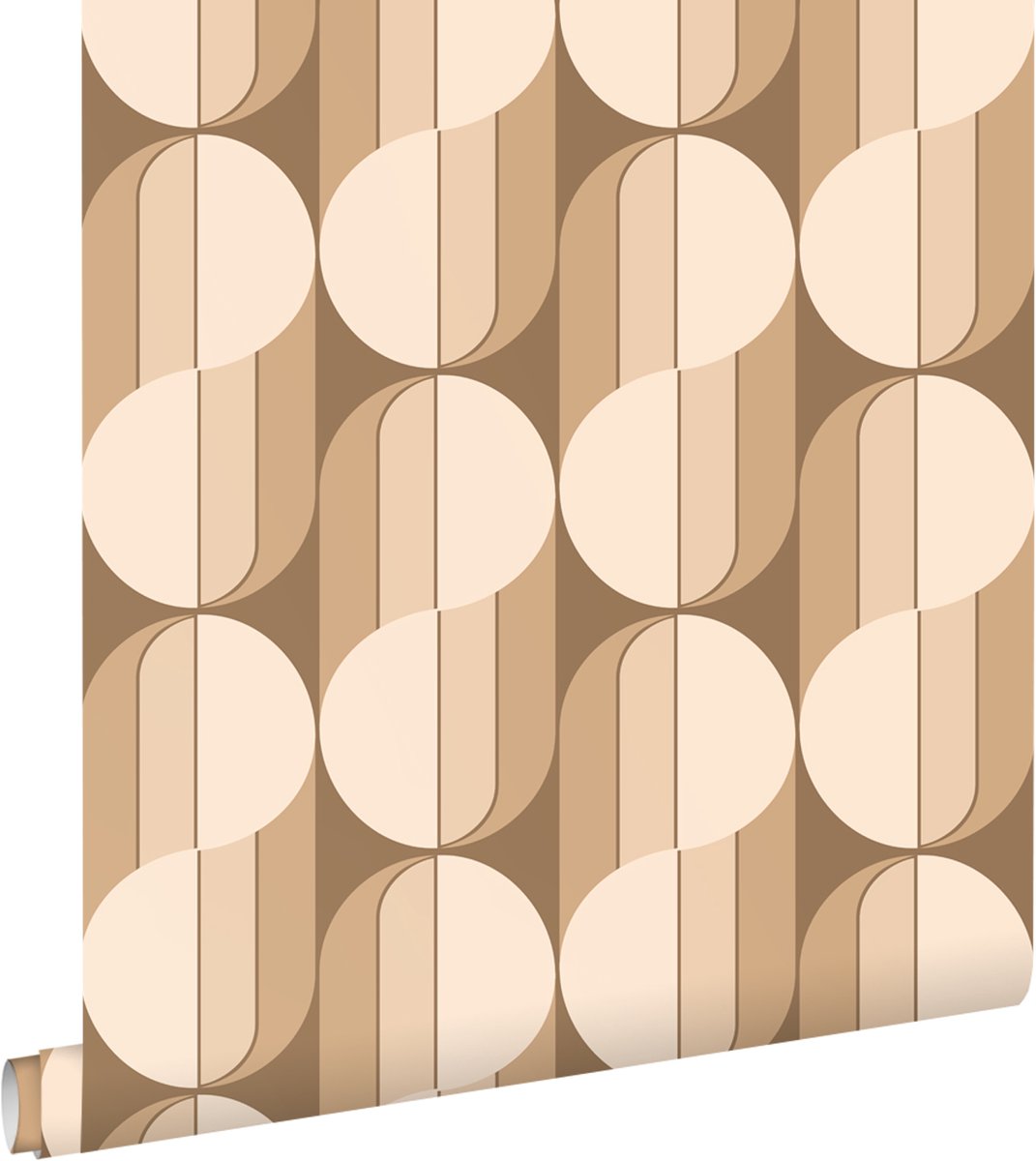 ESTAhome behang retro ornamenten bruin - 50 x 900 cm - 131588