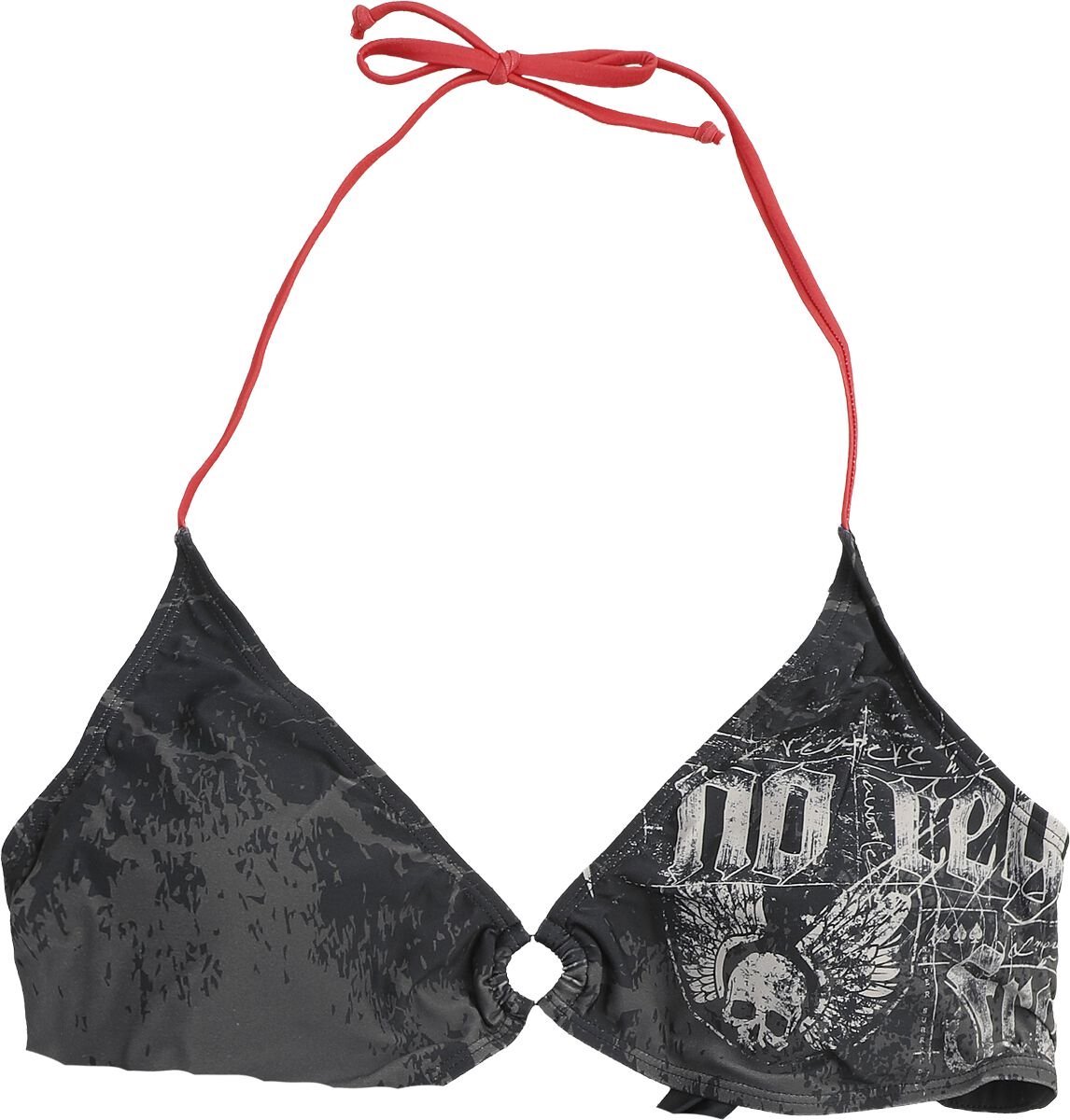 Rock Rebel by EMP Zwarte bikinitop met schedelprint - Dames