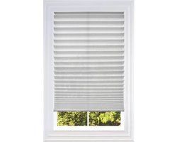 Geplisseerde Raambekleding - Plisségordijn Gordijnstof - Raamdecoratie Aanpassen - Gereedschapsloze Installatie - 60W X 64L - Wit