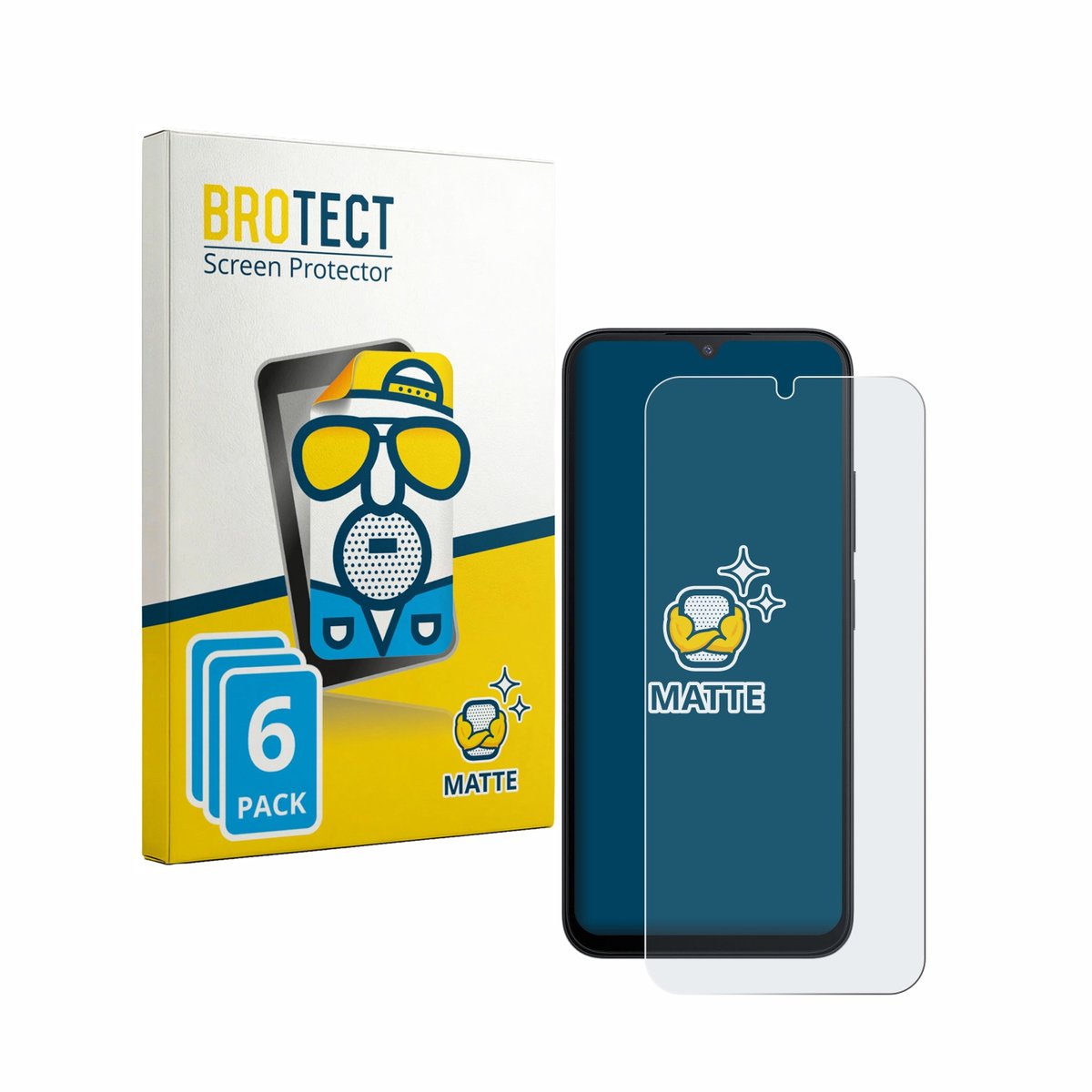 BROTECT - Screenprotector voor Xiaomi Redmi A7 Pro - Folie Beschermfolie matte 6 Stuks
