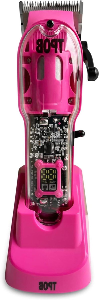 Haartrimmer Heren - Kapper Trimmer - Professioneel Knippen - Kleurgecodeerde Opzetkammen - 6800 rpm - Mat Roze
