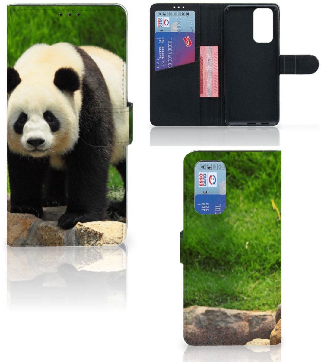OnePlus 9 Pro Telefoonhoesje met Pasjes Panda