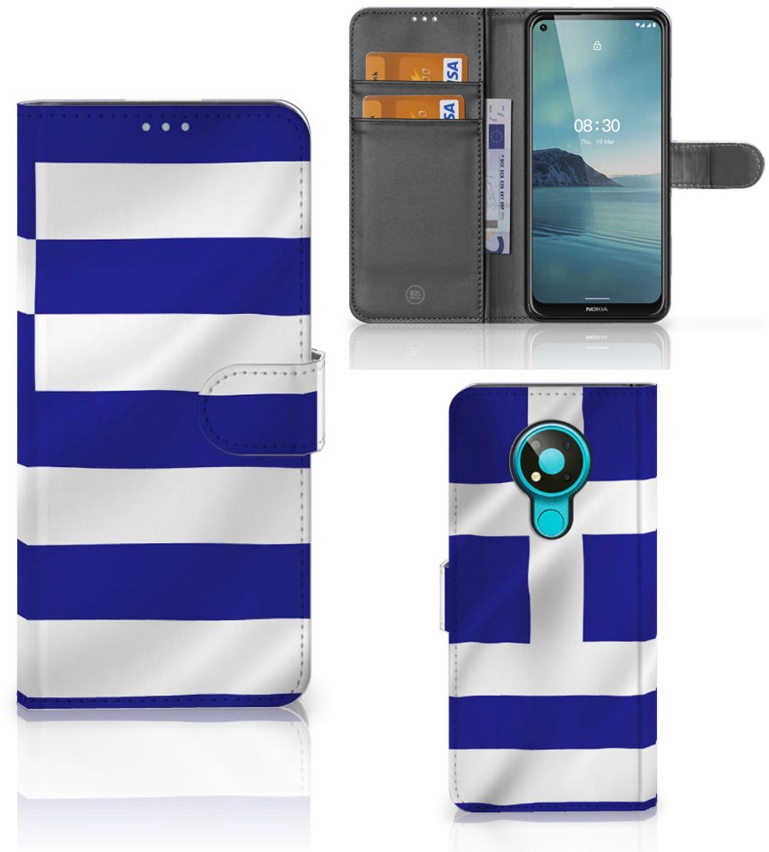 Nokia 3.4 Bookstyle Case Griekenland