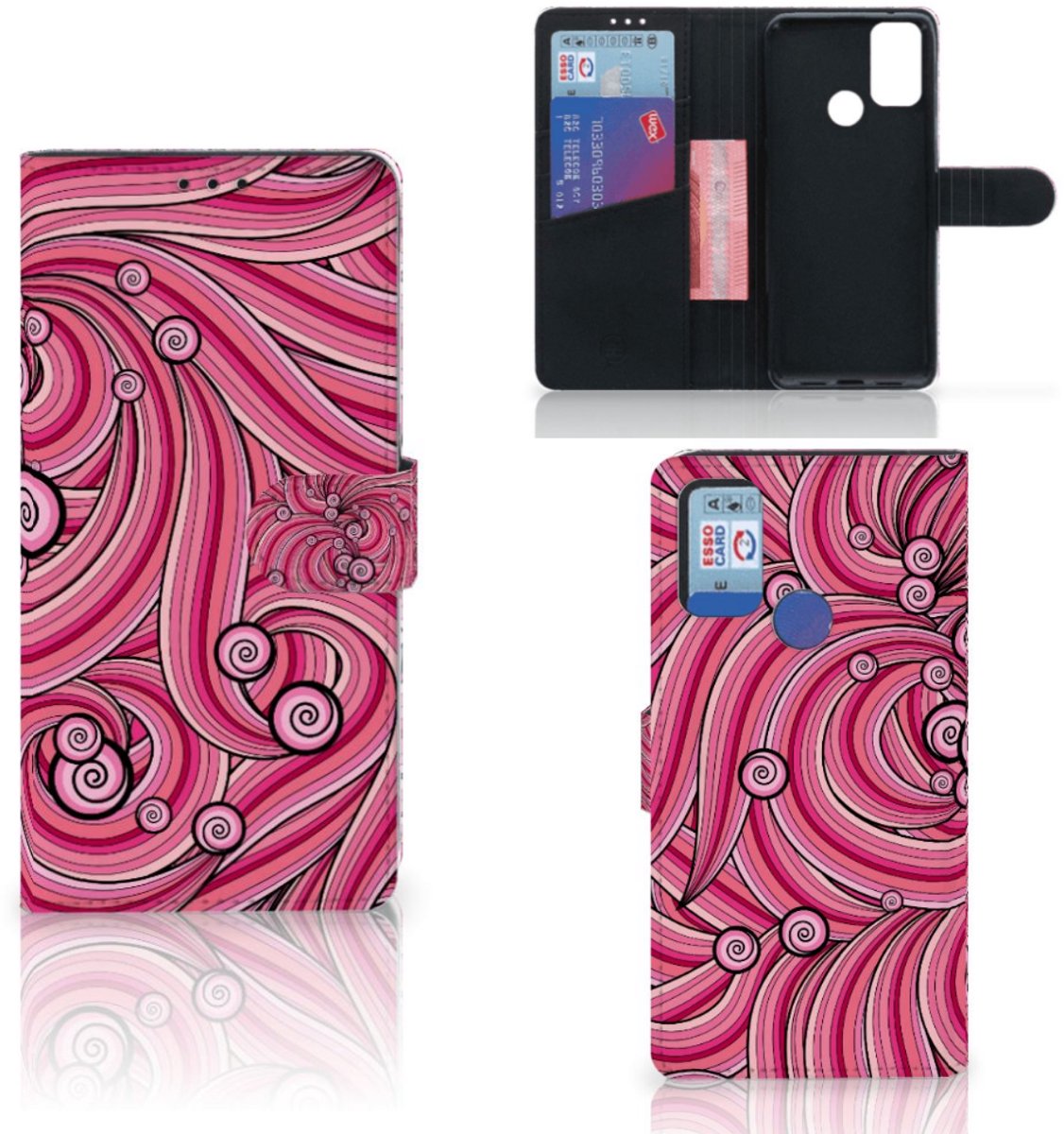 Alcatel 1S (2021) Hoesje Swirl Pink