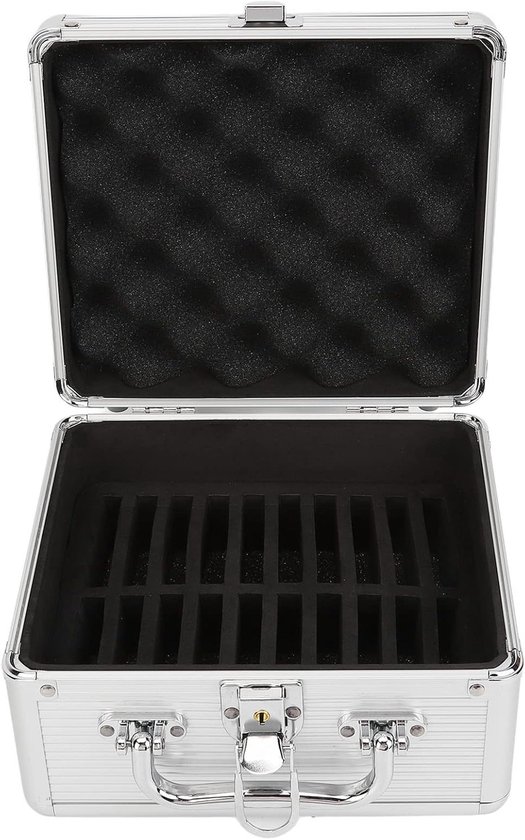 Harde Schijf Opslag - Externe Opslag - Data Bescherming - 20 Bay Capaciteit - 23x22x14 cm - Zilver — afbeelding 2