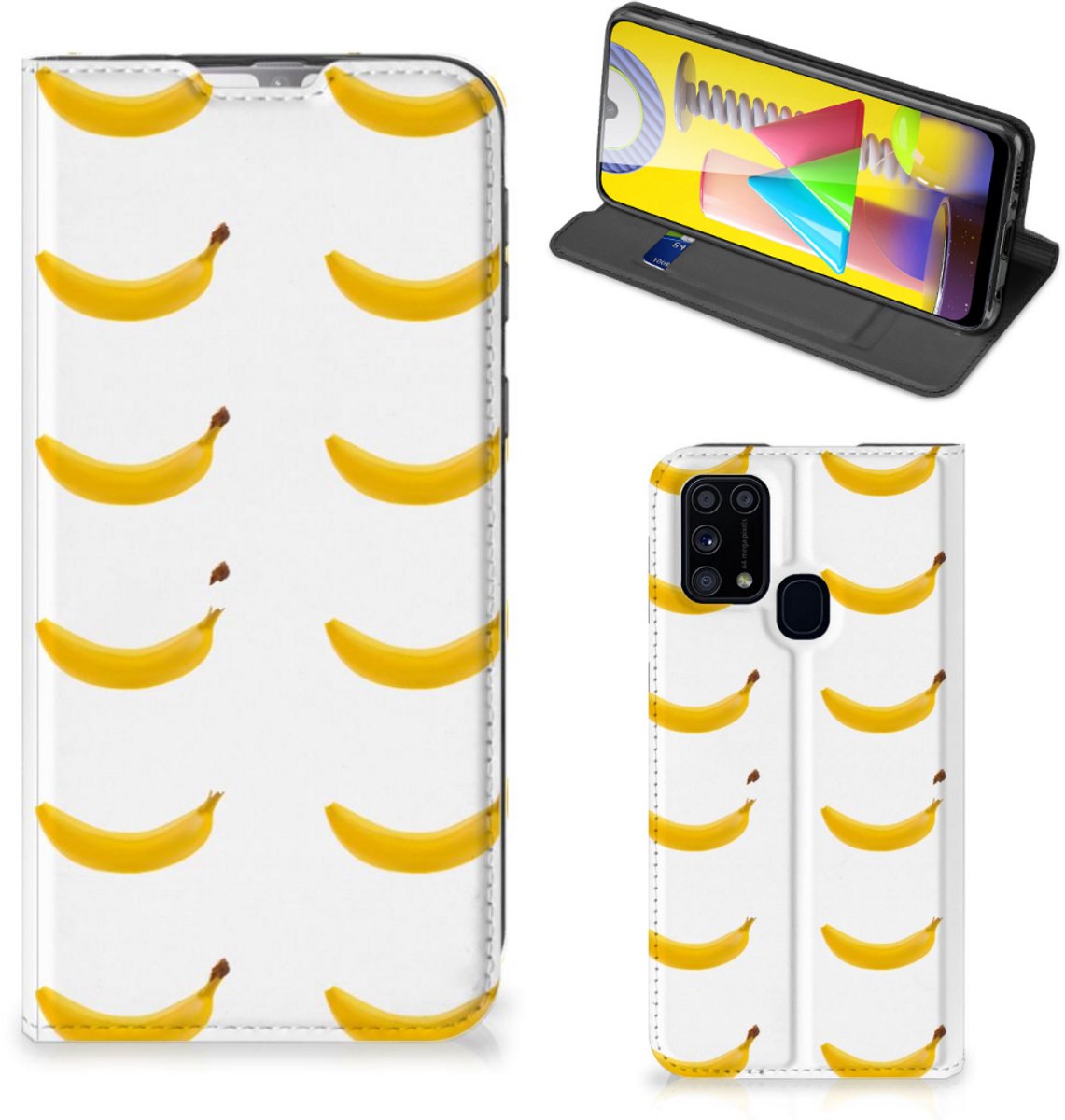 Samsung Galaxy M31 Flip Style Cover Banana