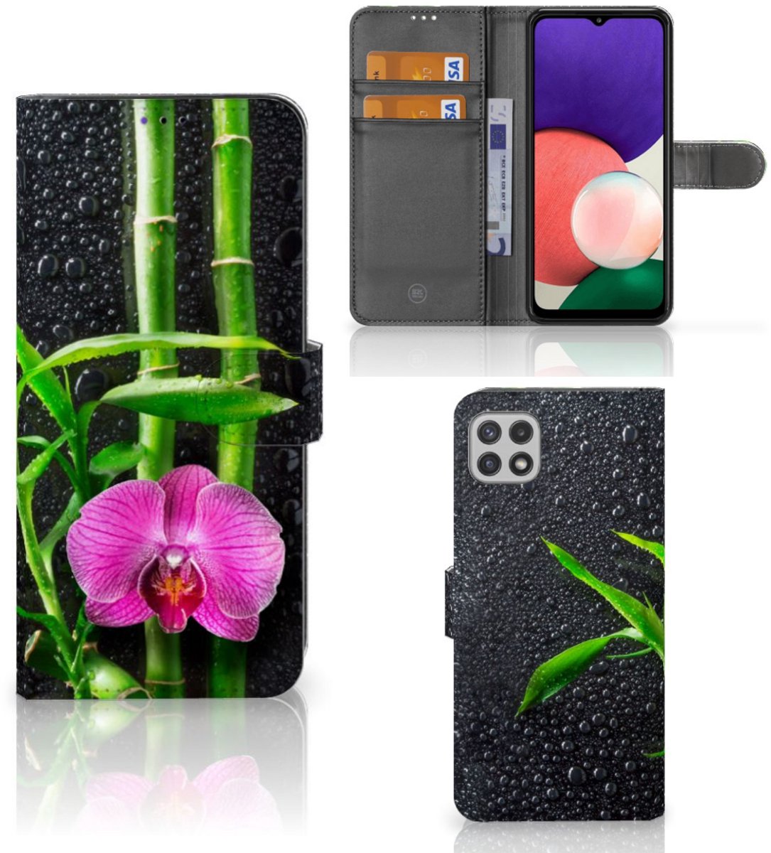 Samsung Galaxy A22 5G Hoesje Orchidee