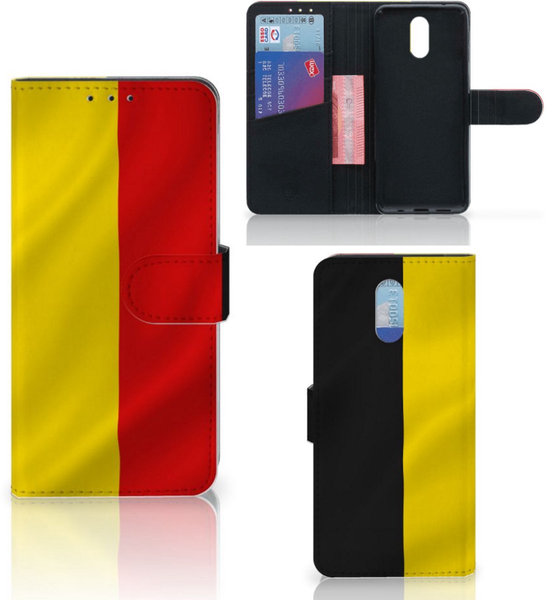 Nokia 2.3 Bookstyle Case Belgische Vlag