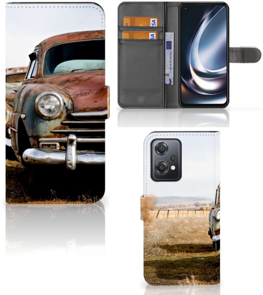 OnePlus Nord CE 2 Lite Telefoonhoesje met foto Vintage Auto