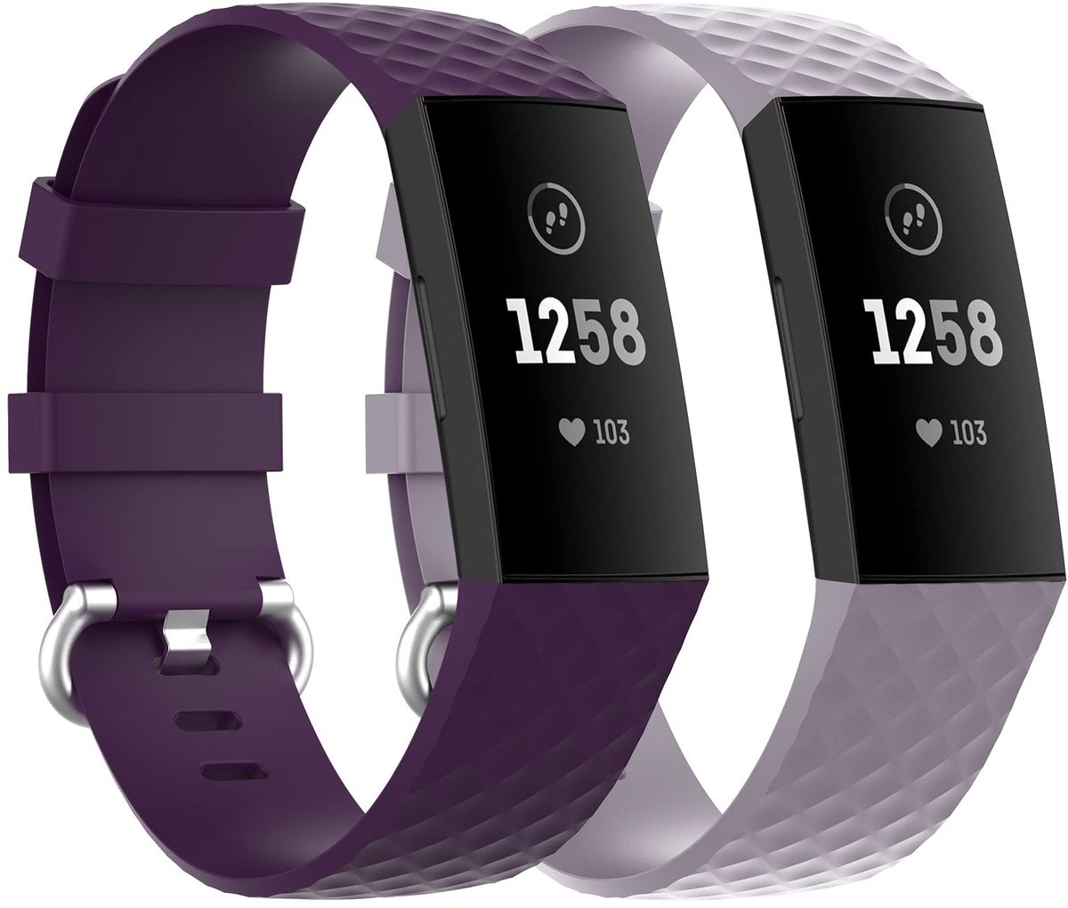 Ainiv Verstelbare Silicone Band Voor Fitbit Charge 3/4 - Sportieve Horlogeband voor Dames en Heren