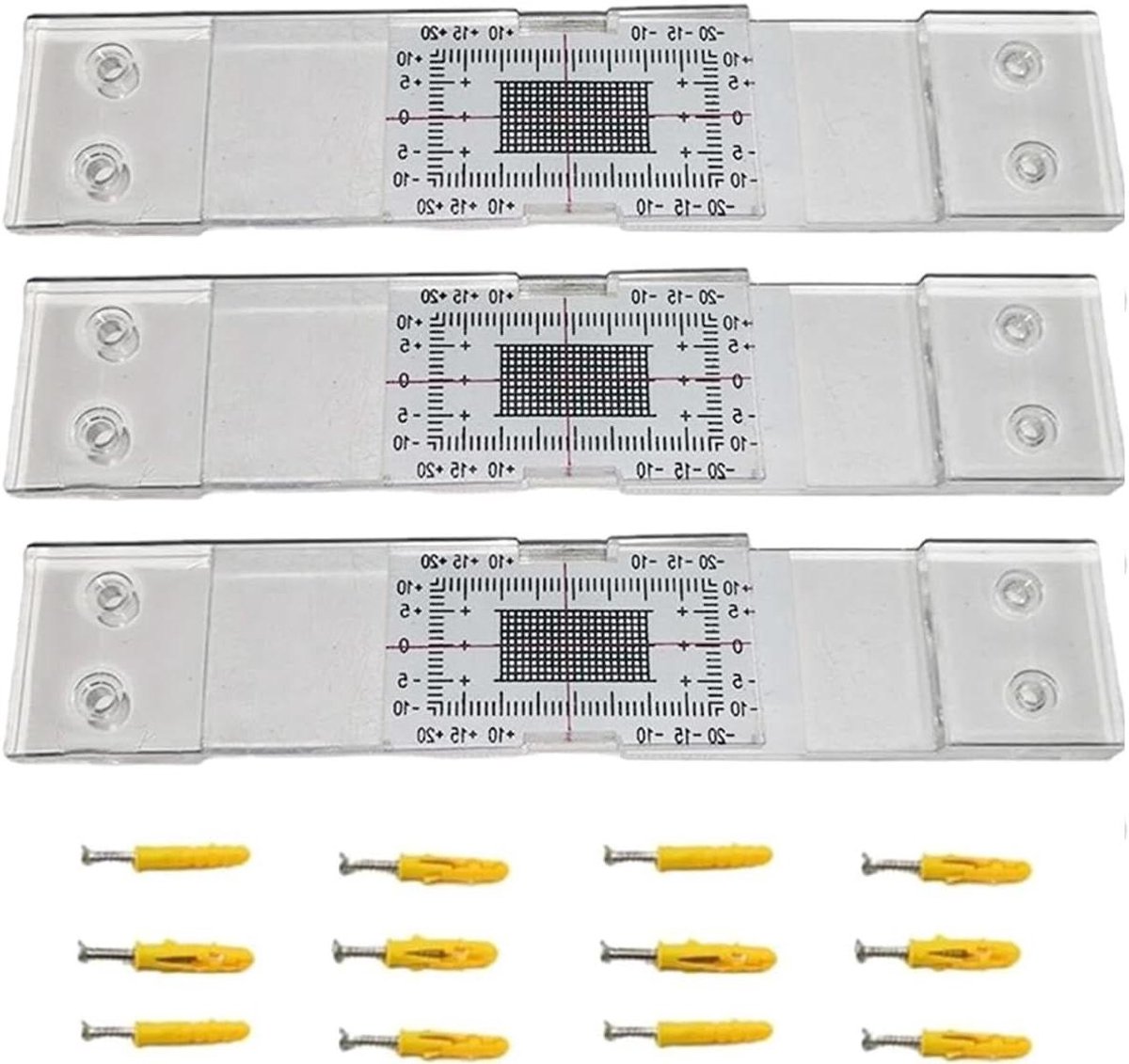 Scheurmeter Set - Scheur monitor - Scheuren Meten - Analoge Bewaking - 1 Stuks - Transparant