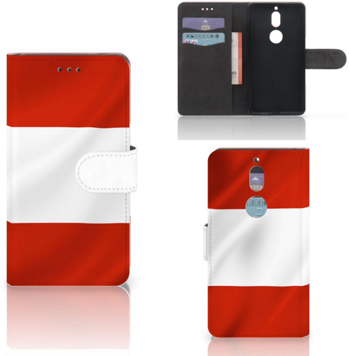 Nokia 7 Bookstyle Case Oostenrijk