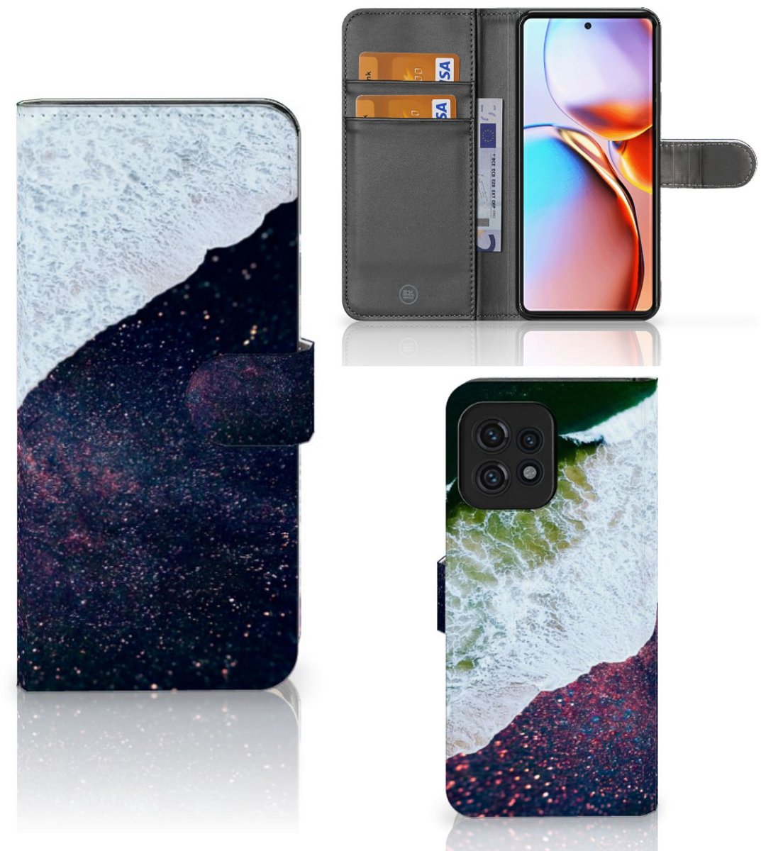 Motorola Edge 40 Pro Book Case Sea in Space