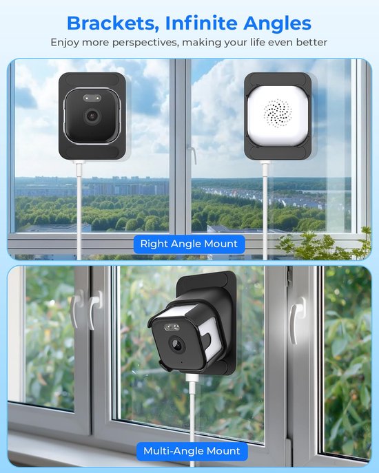 Namajunas - Beveiligingscamera voor buiten en binnen - Raamcamera 3MP 2K - 2.4GHz & 5GHz WiFi bewakingscamera - ChroMax AI Kleurnachtzicht - 24/7 opname - Bewegingsdetectie van Merkloos — afbeelding 3