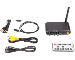Audio Converter - DAC Ontvanger - Muziek Streamen - Volumeregeling Ondersteund - 15m Bereik - Zwart
