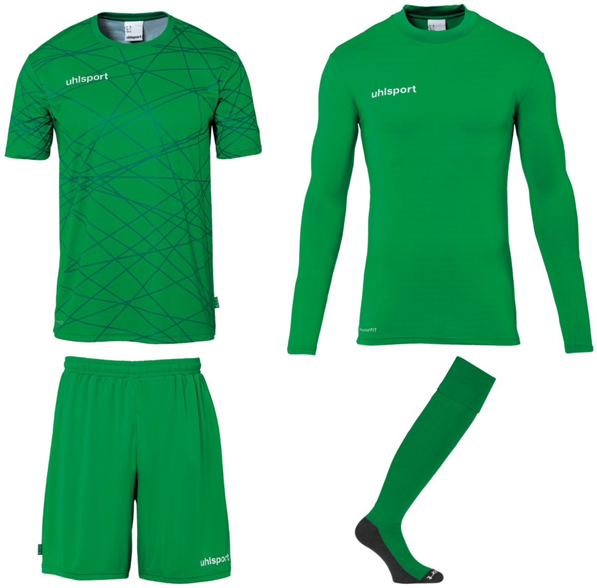 1200x1182.jpg Uhlsport Prediction Bundle Keeperset Kinderen - Groen / Wit | Maat: 140 - Afbeelding 1