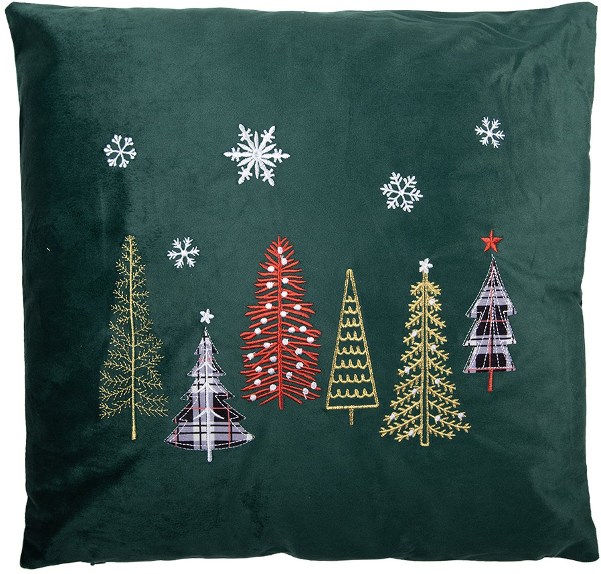 Sierkussen 45x45 cm Groen Polyester