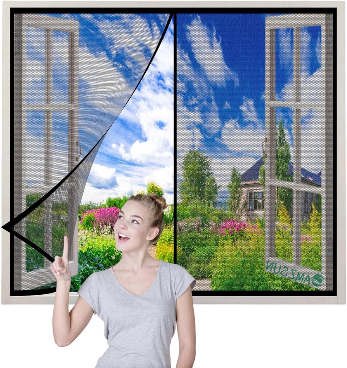 Deurhor - Horren - Insecten Buiten Houden - Automatische Sluiting - 50x140cm - Zwart