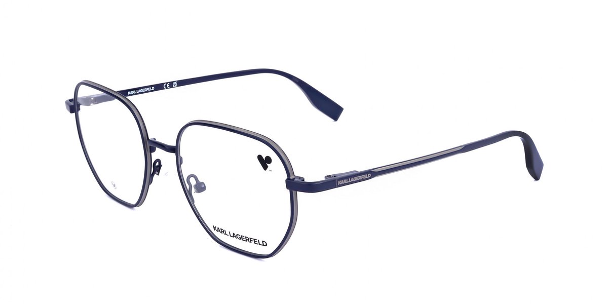 Karl Lagerfeld KL351 Shiny blue 50/18/140 UNISEX Brilmonturen