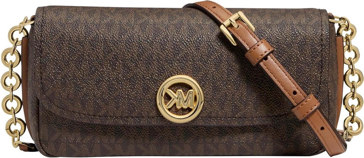 Nolita Schoudertas - Kleine Tas - Dagelijks Gebruik - Klep Sluiting - 20 cm Breed - Bruin
