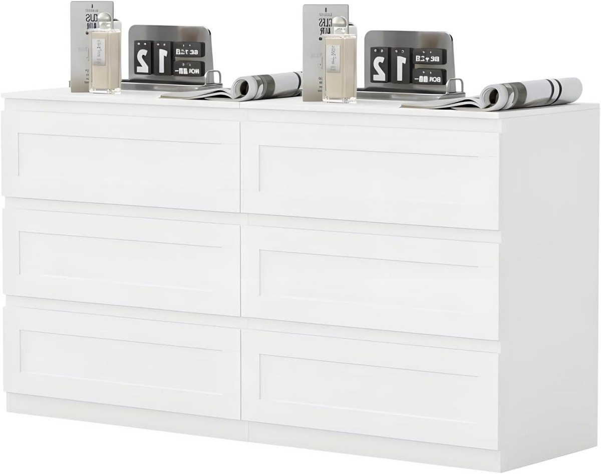 Ladekasten Set - Opbergmeubel - Ruimte Organiseren - Set van 2 - 70x40x75 cm - Wit